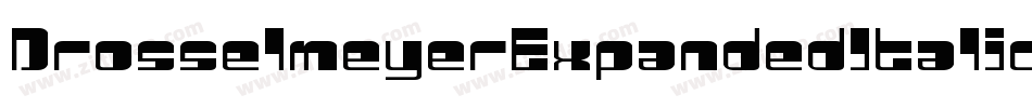DrosselmeyerExpandedItalic-BJy8字体转换