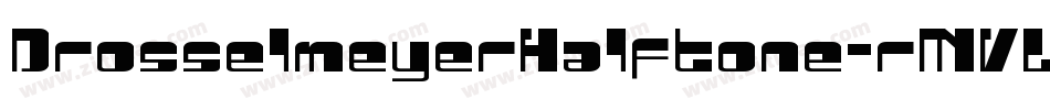 DrosselmeyerHalftone-rMVL字体转换