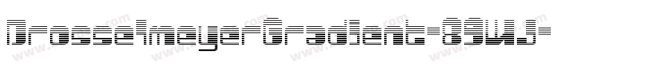 DrosselmeyerGradient-89WJ字体转换