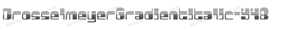 DrosselmeyerGradientItalic-Y484字体转换