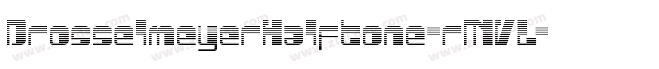 DrosselmeyerHalftone-rMVL字体转换