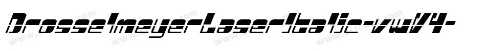 DrosselmeyerLaserItalic-vwV4字体转换