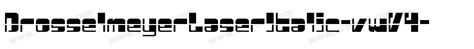 DrosselmeyerLaserItalic-vwV4字体转换