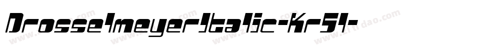 DrosselmeyerItalic-Kr5l字体转换