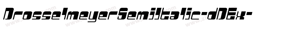 DrosselmeyerSemiItalic-dDEx字体转换