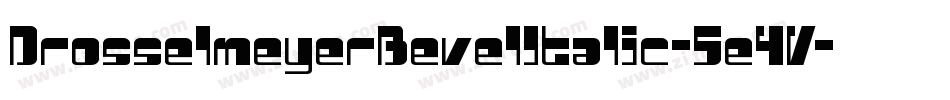 DrosselmeyerBevelItalic-5e4V字体转换