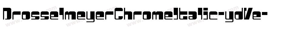 DrosselmeyerChromeItalic-ydVe字体转换