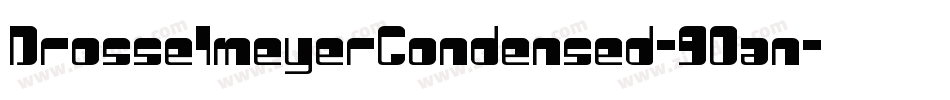 DrosselmeyerCondensed-9Oan字体转换