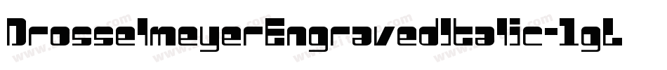 DrosselmeyerEngravedItalic-1gLB字体转换