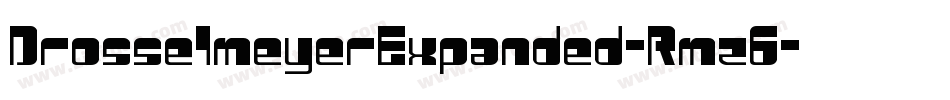 DrosselmeyerExpanded-Rmz6字体转换
