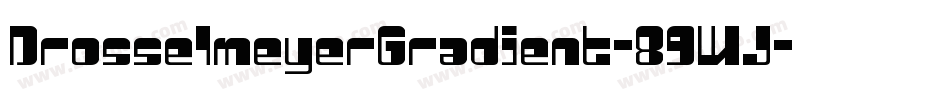 DrosselmeyerGradient-89WJ字体转换