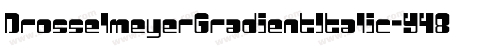 DrosselmeyerGradientItalic-Y484字体转换
