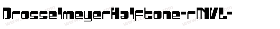 DrosselmeyerHalftone-rMVL字体转换