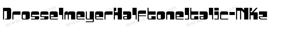 DrosselmeyerHalftoneItalic-MKzn字体转换