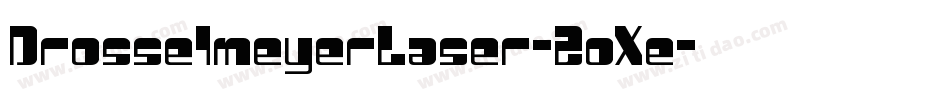 DrosselmeyerLaser-2oXe字体转换