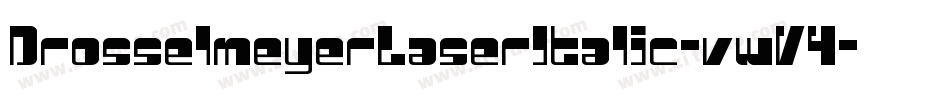DrosselmeyerLaserItalic-vwV4字体转换