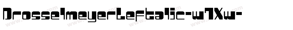 DrosselmeyerLeftalic-w7Xw字体转换