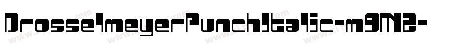 DrosselmeyerPunchItalic-m9M2字体转换