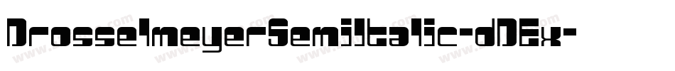 DrosselmeyerSemiItalic-dDEx字体转换