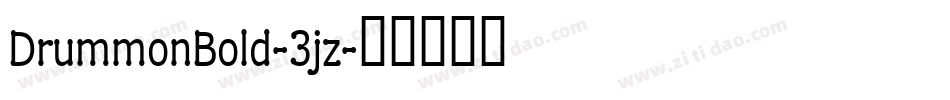 DrummonBold-3jz字体转换