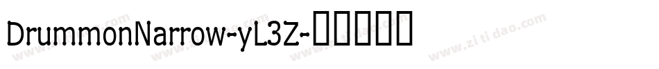DrummonNarrow-yL3Z字体转换