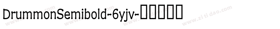 DrummonSemibold-6yjv字体转换