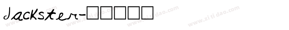 Jackster字体转换