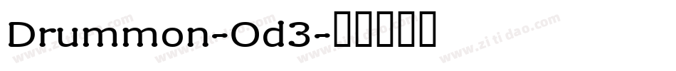 Drummon-Od3字体转换