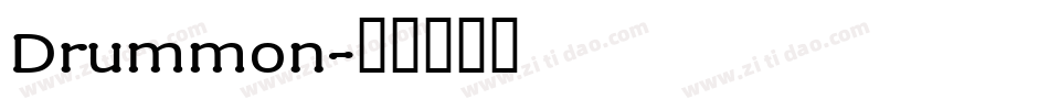Drummon字体转换