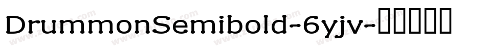 DrummonSemibold-6yjv字体转换