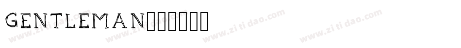 GENTLEMAN字体转换