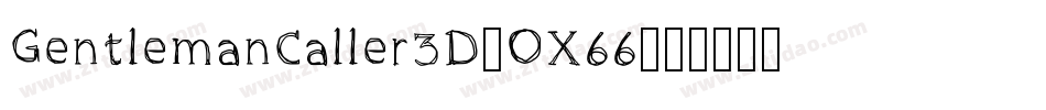 GentlemanCaller3D-OX66字体转换