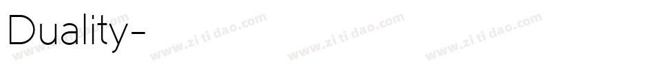 Duality字体转换