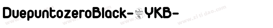 DuepuntozeroBlack-8YKB字体转换
