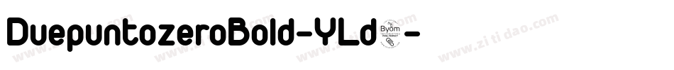 DuepuntozeroBold-YLd8字体转换