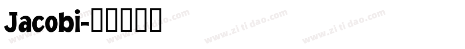 Jacobi字体转换