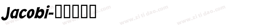 Jacobi字体转换