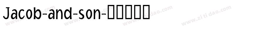 Jacob-and-son字体转换