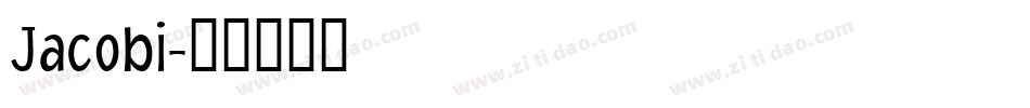 Jacobi字体转换
