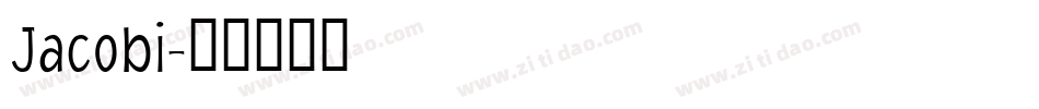 Jacobi字体转换