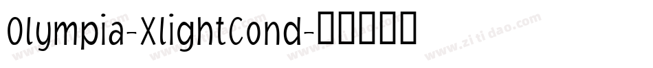 Olympia-XlightCond字体转换