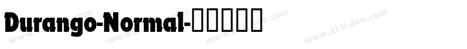 Durango-Normal字体转换