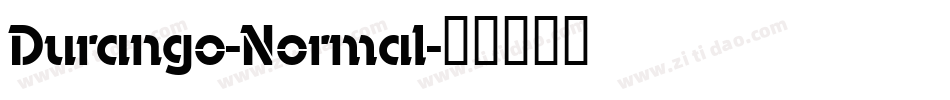 Durango-Normal字体转换