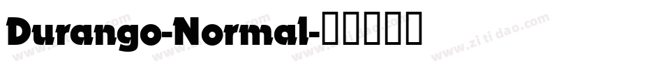 Durango-Normal字体转换