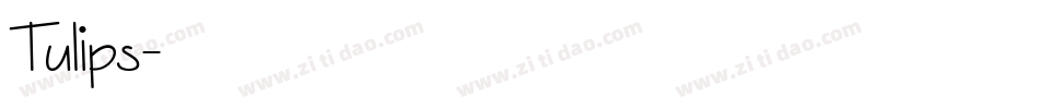 Tulips字体转换