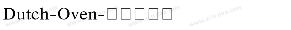 Dutch-Oven字体转换