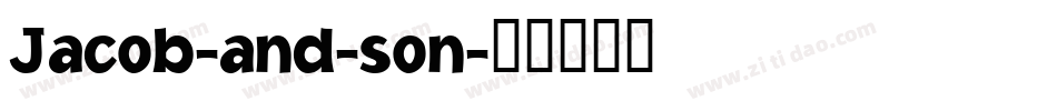 Jacob-and-son字体转换