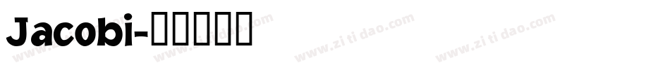 Jacobi字体转换