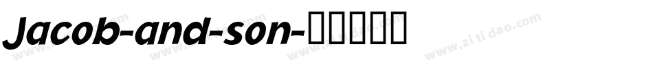 Jacob-and-son字体转换