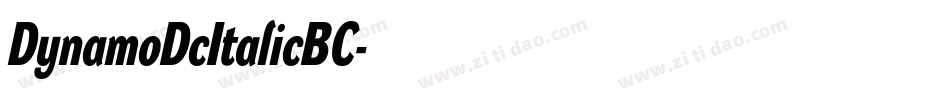 DynamoDcItalicBC字体转换